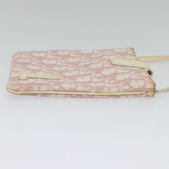 DIOR Trotter Canvas Shoulder Bag Pvc Pink - Picture 5 of 12